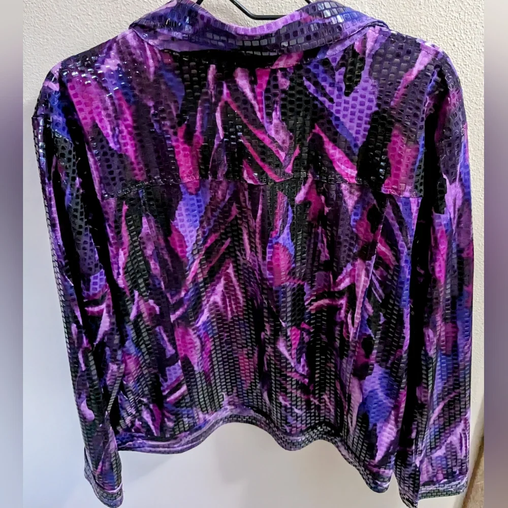 Notations, NWOT, Women's, Button Front, Lightweight, Shimmering Shacket, Size 3X - Picture 4 of 10